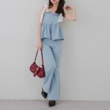 【S/Mサイズ展開】オーガンリボンペプラムサロペット | RMAF　NICE CLAUP / OLIVE des OLIVE | 詳細画像17 