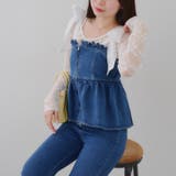 【S/Mサイズ展開】オーガンリボンペプラムサロペット | RMAF　NICE CLAUP / OLIVE des OLIVE | 詳細画像20 