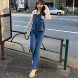 【S/Mサイズ展開】オーガンリボンペプラムサロペット | RMAF　NICE CLAUP / OLIVE des OLIVE | 詳細画像4 