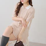 【セットアップ】配色ケーブルニット | NICE CLAUP / OLIVE des OLIVE　OUTLET | 詳細画像2 