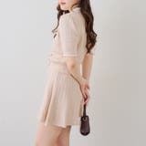 【セットアップ】配色ケーブルニット | NICE CLAUP / OLIVE des OLIVE　OUTLET | 詳細画像5 