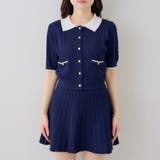 【セットアップ】配色ケーブルニット | NICE CLAUP / OLIVE des OLIVE　OUTLET | 詳細画像17 