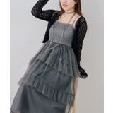 シャーリングティアードキャミワンピース | NICE CLAUP / OLIVE des OLIVE　OUTLET | 詳細画像2 