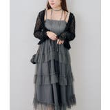 シャーリングティアードキャミワンピース | NICE CLAUP / OLIVE des OLIVE　OUTLET | 詳細画像4 