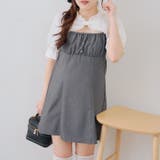 チャコール | 【リボンコレクション】前あきミニワンピース | RMAF NICE CLAUP / OLIVE des OLIVE