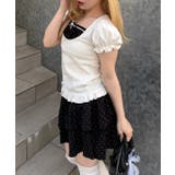 【セットアップ】ドッキングドットトップス×ミニスカート | RMAF　NICE CLAUP / OLIVE des OLIVE | 詳細画像13 