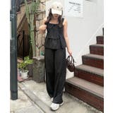 ドット | 【セットアップ】リボン付キャミ×パンツ サロペ風 | RMAF NICE CLAUP / OLIVE des OLIVE
