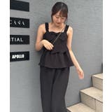 【セットアップ】リボン付キャミ×パンツ サロペ風 | RMAF NICE CLAUP / OLIVE des OLIVE | 詳細画像12