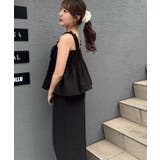 【セットアップ】リボン付キャミ×パンツ サロペ風 | RMAF NICE CLAUP / OLIVE des OLIVE | 詳細画像13