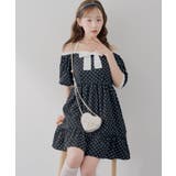 【Web限定】リボン付ドットミニワンピース | RMAF　NICE CLAUP / OLIVE des OLIVE | 詳細画像1 