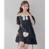 【Web限定】リボン付ドットミニワンピース | RMAF　NICE CLAUP / OLIVE des OLIVE | 詳細画像2 