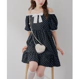 【Web限定】リボン付ドットミニワンピース | RMAF　NICE CLAUP / OLIVE des OLIVE | 詳細画像3 