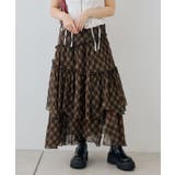 【チェック柄】ランダムティアードロングスカート | RMAF　NICE CLAUP / OLIVE des OLIVE | 詳細画像17 