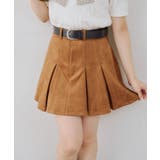 ベルト付プリーツミニスカート | RMAF　NICE CLAUP / OLIVE des OLIVE | 詳細画像1 