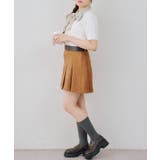 ベルト付プリーツミニスカート | RMAF　NICE CLAUP / OLIVE des OLIVE | 詳細画像7 