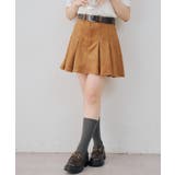 ベルト付プリーツミニスカート | RMAF　NICE CLAUP / OLIVE des OLIVE | 詳細画像2 