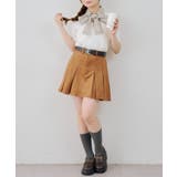 ベルト付プリーツミニスカート | RMAF　NICE CLAUP / OLIVE des OLIVE | 詳細画像6 