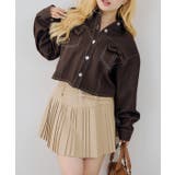 ダブルベルトランダムプリーツミニスカート | RMAF　NICE CLAUP / OLIVE des OLIVE | 詳細画像24 