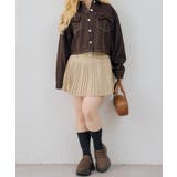 ダブルベルトランダムプリーツミニスカート | RMAF　NICE CLAUP / OLIVE des OLIVE | 詳細画像25 