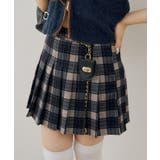 ブラック系 | チャーム付プリーツミニスカート | RMAF　NICE CLAUP / OLIVE des OLIVE