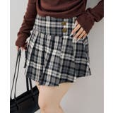 グレー系 | 飾り釦付ミニプリーツスカート | RMAF NICE CLAUP / OLIVE des OLIVE