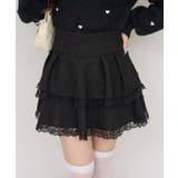 ブラック | 【ツイードコレクション】ティアードミニスカート | RMAF NICE CLAUP / OLIVE des OLIVE