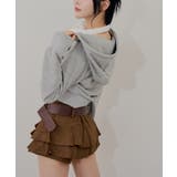 ベルト付ティアードミニスカート | RMAF NICE CLAUP / OLIVE des OLIVE | 詳細画像9