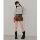 ベルト付ティアードミニスカート | RMAF NICE CLAUP / OLIVE des OLIVE | 詳細画像11