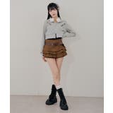 ベルト付ティアードミニスカート | RMAF NICE CLAUP / OLIVE des OLIVE | 詳細画像12