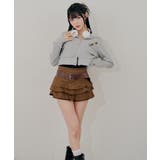ベルト付ティアードミニスカート | RMAF NICE CLAUP / OLIVE des OLIVE | 詳細画像13