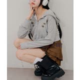 ベルト付ティアードミニスカート | RMAF NICE CLAUP / OLIVE des OLIVE | 詳細画像15