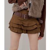 ベルト付ティアードミニスカート | RMAF NICE CLAUP / OLIVE des OLIVE | 詳細画像16