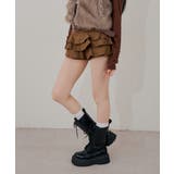 ベルト付ティアードミニスカート | RMAF NICE CLAUP / OLIVE des OLIVE | 詳細画像19
