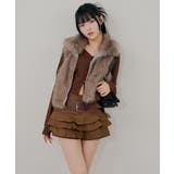 ベルト付ティアードミニスカート | RMAF NICE CLAUP / OLIVE des OLIVE | 詳細画像23