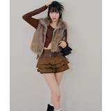 ベルト付ティアードミニスカート | RMAF NICE CLAUP / OLIVE des OLIVE | 詳細画像26