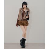 ベルト付ティアードミニスカート | RMAF NICE CLAUP / OLIVE des OLIVE | 詳細画像27