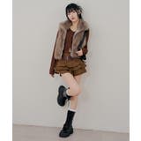 ベルト付ティアードミニスカート | RMAF NICE CLAUP / OLIVE des OLIVE | 詳細画像28