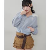ベルト付ティアードミニスカート | RMAF NICE CLAUP / OLIVE des OLIVE | 詳細画像43