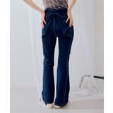 【S/M/Lサイズ展開】後キラキラリボンセミフレアデニム | RMAF NICE CLAUP / OLIVE des OLIVE | 詳細画像10