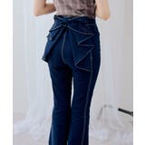 【S/M/Lサイズ展開】後キラキラリボンセミフレアデニム | RMAF NICE CLAUP / OLIVE des OLIVE | 詳細画像3