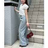 【S/Mサイズ展開】キラキラロゴバギーデニムパンツ | RMAF　NICE CLAUP / OLIVE des OLIVE | 詳細画像10 