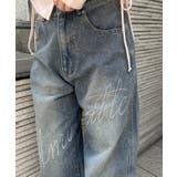 【S/Mサイズ展開】キラキラロゴバギーデニムパンツ | RMAF　NICE CLAUP / OLIVE des OLIVE | 詳細画像15 