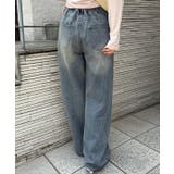 【S/Mサイズ展開】キラキラロゴバギーデニムパンツ | RMAF　NICE CLAUP / OLIVE des OLIVE | 詳細画像17 
