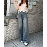 【S/Mサイズ展開】キラキラロゴバギーデニムパンツ | RMAF　NICE CLAUP / OLIVE des OLIVE | 詳細画像19 