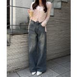 【S/Mサイズ展開】キラキラロゴバギーデニムパンツ | RMAF　NICE CLAUP / OLIVE des OLIVE | 詳細画像20 
