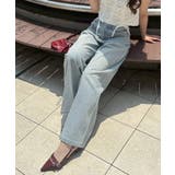 【S/Mサイズ展開】キラキラロゴバギーデニムパンツ | RMAF　NICE CLAUP / OLIVE des OLIVE | 詳細画像3 