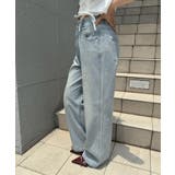 【S/Mサイズ展開】キラキラロゴバギーデニムパンツ | RMAF　NICE CLAUP / OLIVE des OLIVE | 詳細画像4 