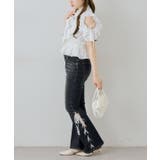 【S/Mサイズ展開】レースアップフレアデニムパンツ | RMAF NICE CLAUP / OLIVE des OLIVE | 詳細画像25