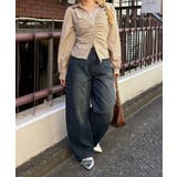 【S/Mサイズ展開】チャーム付バレルレッグデニムパンツ | RMAF　NICE CLAUP / OLIVE des OLIVE | 詳細画像4 
