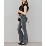 【S/Mサイズ展開】ポケットレースアップ セミフレアデニムパンツ | RMAF NICE CLAUP / OLIVE des OLIVE | 詳細画像16